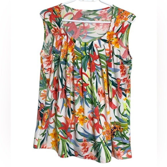 Dressbarn colourful summer tunic, stretch - Picture 1 of 10